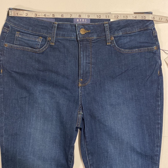 NYDJ SZ 8 Medium Wash Skinny Denim Blue Jeans New D31 - Picture 13 of 16